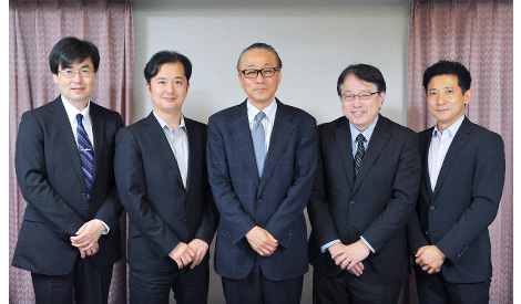 網塚先生、竹田先生、高橋先生、西村先生、高柳先生